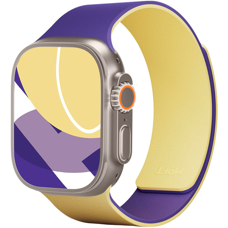 Ремешок для Apple Watch 44/45/46/49 mm Moft Snap Duo Watch Bands Panna Cotta + Purple