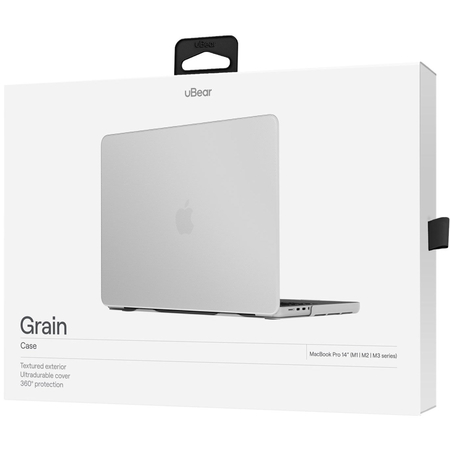 Чехол для MacBook Pro 14 uBear Grain Case White, изображение 7
