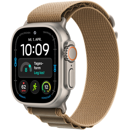 Apple Watch Ultra 4 GPS + Cellular 49mm Natural Titanium Case with Desert Alpine Loop, Экран: 49, Цвет: Beige / Бежевый, Возможности подключения: GPS + Cellular