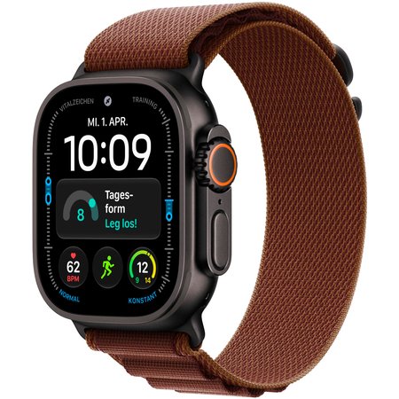 Apple Watch Ultra 4 GPS + Cellular 49mm Black Titanium Case with Burgundy Alpine Loop, Экран: 49, Цвет: Burgundy / Бордовый, Возможности подключения: GPS + Cellular