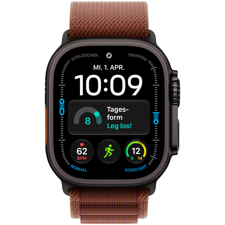 Apple Watch Ultra 4 GPS + Cellular 49mm Black Titanium Case with Burgundy Alpine Loop, Экран: 49, Цвет: Burgundy / Бордовый, Возможности подключения: GPS + Cellular, изображение 2