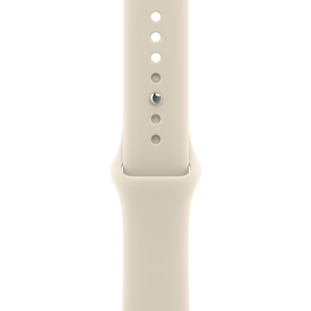 Apple Watch Series 12 GPS 46mm Light Gold Aluminium Case with Sand Sport Band, Экран: 46, Цвет: Light Gold / Светлое золото, Возможности подключения: GPS, изображение 3