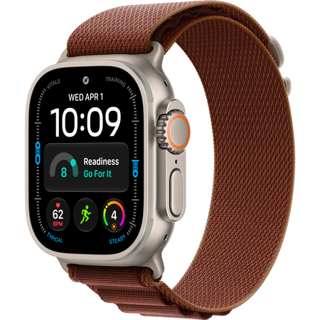 Apple Watch Ultra 4 GPS + Cellular 49mm Natural Titanium Case with Burgundy Alpine Loop, Экран: 49, Цвет: Burgundy / Бордовый, Возможности подключения: GPS + Cellular