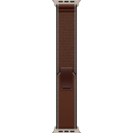 Apple Watch Ultra 4 GPS + Cellular 49mm Natural Titanium Case with Dark Umber Trail Loop, Экран: 49, Цвет: Brown / Коричневый, Возможности подключения: GPS + Cellular, изображение 3