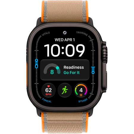 Apple Watch Ultra 4 GPS + Cellular 49mm Black Titanium Case with Sand Trail Loop, Экран: 49, Цвет: Sand / Песочный, Возможности подключения: GPS + Cellular, изображение 2