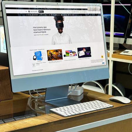 iMac 24" 2021 M1 8Gb 256gb Blue Идеальное БУ