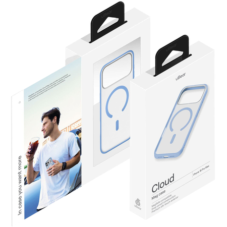 Чехол для iPhone 18 Pro Max uBear Cloud Mag Case Blue, изображение 12