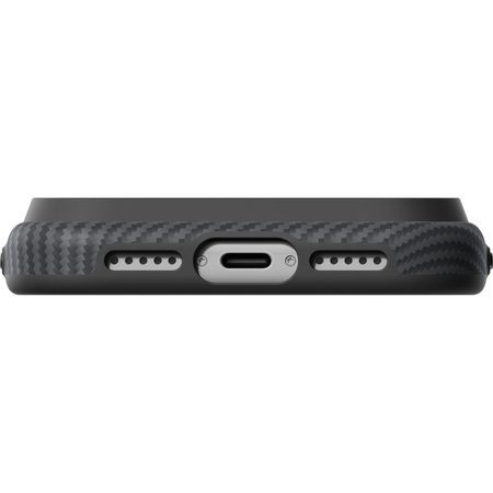Чехол для iPhone 18 Pro Pitaka Summa Case Twill 600D Black/Grey, изображение 8