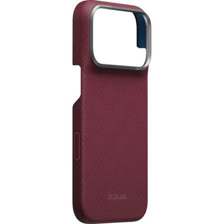 Чехол для iPhone 18 Pro Pitaka Argyle Edge Case Burgundy, изображение 5
