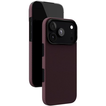 Чехол для iPhone 18 Pro VLP Kevlar Case с MagSafe Dark cherry, изображение 2