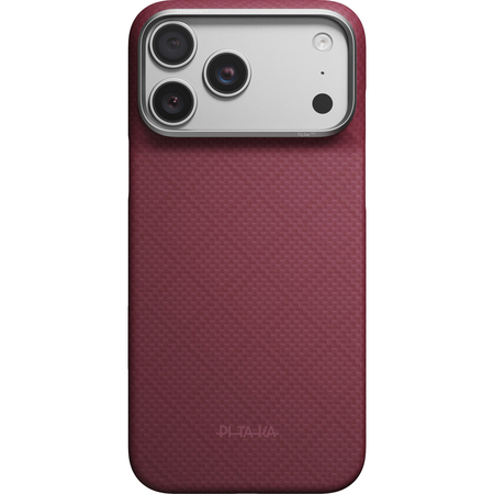 Чехол для iPhone 18 Pro Max Pitaka Argyle Edge Case Burgundy