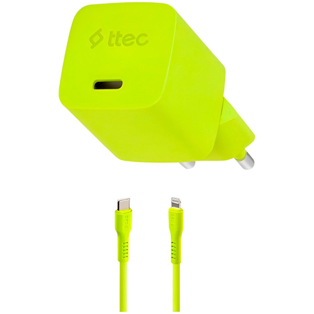 Сетевое зарядное устройство TTEC SmartCharger 2SCG20LNS Yellow, изображение 5