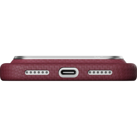 Чехол для iPhone 18 Pro Max Pitaka Argyle Edge Case Burgundy, изображение 13