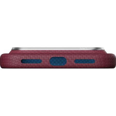 Чехол для iPhone 18 Pro Max Pitaka Argyle Edge Case Burgundy, изображение 14