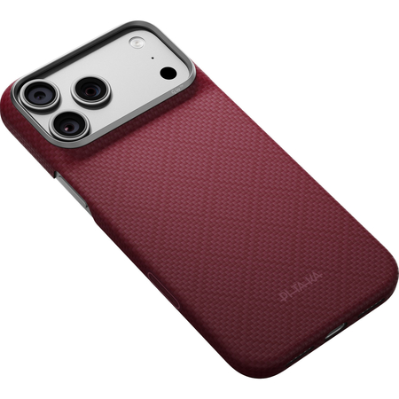 Чехол для iPhone 18 Pro Max Pitaka Argyle Edge Case Burgundy, изображение 5