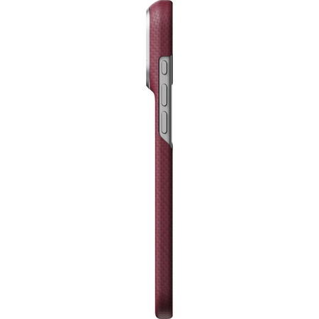 Чехол для iPhone 18 Pro Max Pitaka Argyle Edge Case Burgundy, изображение 11