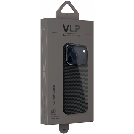 Чехол для iPhone 18 Pro Max VLP Kevlar Case с MagSafe Black, изображение 2