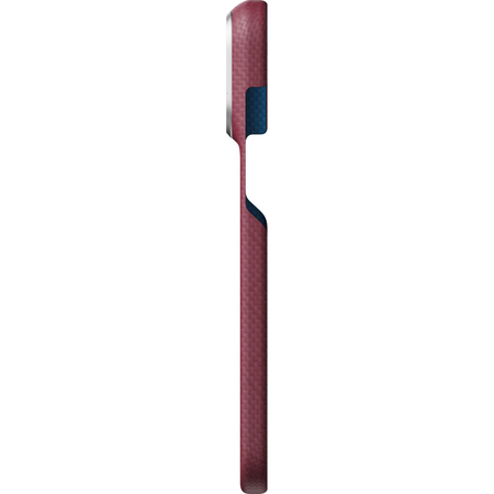 Чехол для iPhone 18 Pro Max Pitaka Argyle Edge Case Burgundy, изображение 12