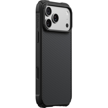 Чехол для iPhone 18 Pro Max Pitaka Cairn Case Twill 600D Black/Grey, изображение 4