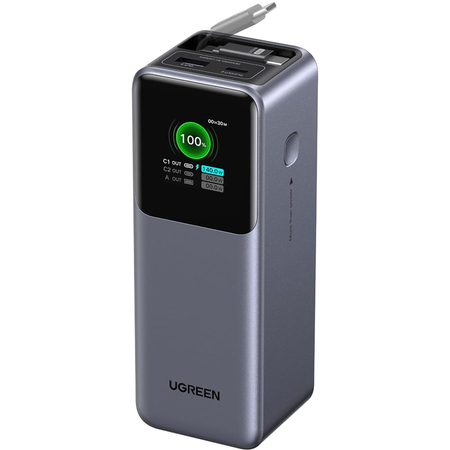 Внешний аккумулятор UGREEN PB726 (55987B) 20000mAh Space Grey, изображение 5