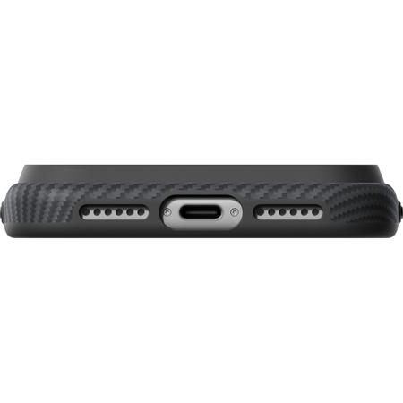 Чехол для iPhone 18 Pro Max Pitaka Summa Case Twill 600D Black/Grey, изображение 8