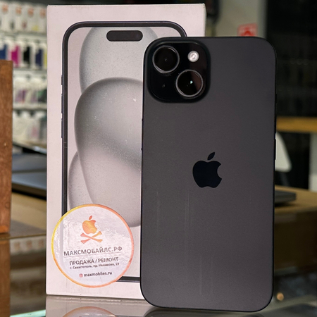 iPhone 15 256Gb Black Идеальное БУ, изображение 4