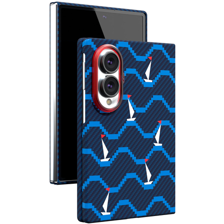 Чехол для Samsung Galaxy Z Fold 8 VLP Kevlar Case с MagSafe принт корабли