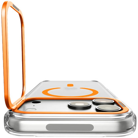 Чехол для iPhone 17 Pro Max / 18 Pro Max Spigen Ultra Hybrid Optik S MagSafe Clear/Orange, изображение 5