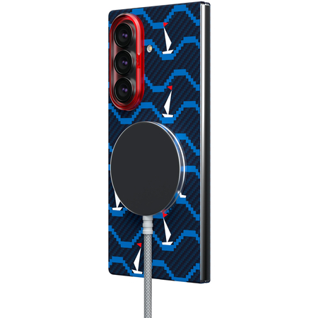 Чехол для Samsung Galaxy Z Fold 8 Ultra VLP Kevlar Case с MagSafe принт корабли, изображение 2