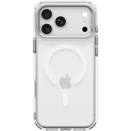 Чехол для iPhone 17 Pro Max / 18 Pro Max Spigen Ultra Hybrid Optik S MagSafe Clear/Silver