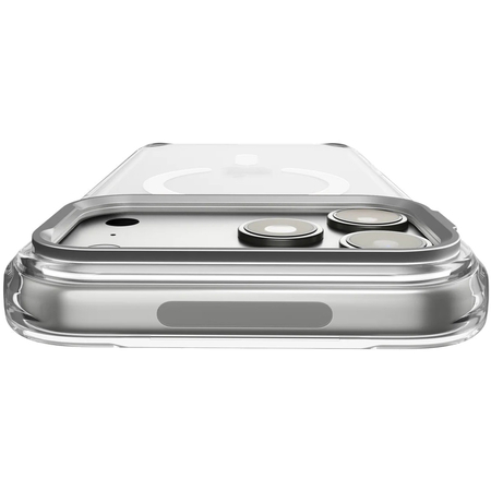 Чехол для iPhone 17 Pro Max / 18 Pro Max Spigen Ultra Hybrid Optik S MagSafe Clear/Silver, изображение 4