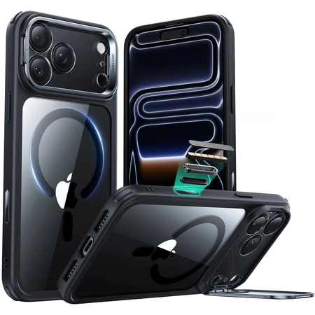Чехол для iPhone 17 Pro Max / iPhone 18 Pro Max ESR Classic Hybrid Kickstand Magnetic Case Clear/Black, изображение 2