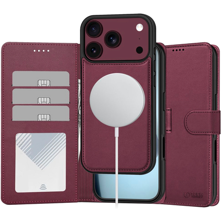 Чехол для iPhone 17 Pro Max / 18 Pro Max Tech-Protect Wallet Magsafe Mulberry
