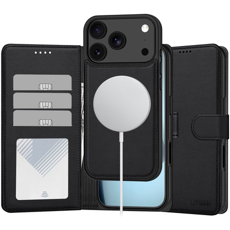 Чехол для iPhone 17 Pro Max / 18 Pro Max Tech-Protect Wallet Magsafe Matte Black
