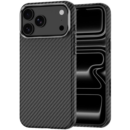 Чехол для iPhone 17 Pro Max / iPhone 18 Pro Max Tech-Protect Ion Carbone MagSafe Black/Silver, изображение 3