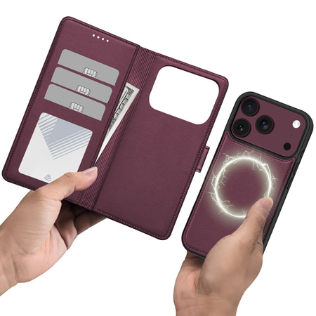 Чехол для iPhone 17 Pro Max / 18 Pro Max Tech-Protect Wallet Magsafe Mulberry, изображение 4