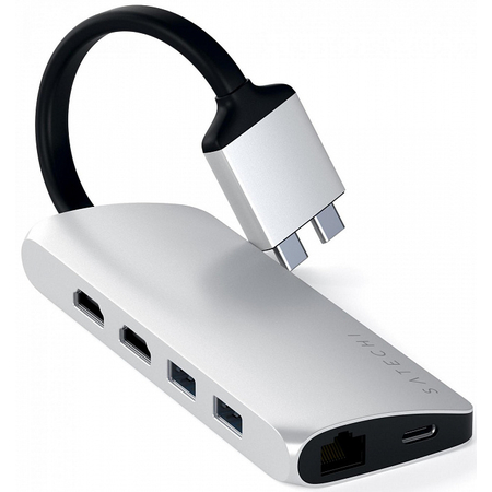 USB-хаб Type-C Dual Multimedia Adapter (ST-TCDMMAS) Silver
