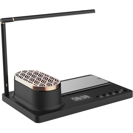 Светильник HomeTree Jane (AN-C1803-CW) с беспроводной зарядкой и Bluetooth-динамиком Black