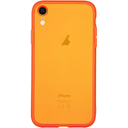 Чехол для iPhone XR Brosco Neon Оранжевый, Цвет: Orange / Оранжевый