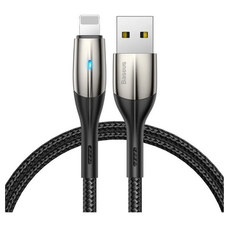 Кабель Baseus USB на Lightning Horizontal Data Cable, 1 м, Черный