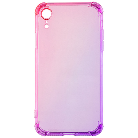 Чехол для iPhone XR Brosco HARDTPU Фиолетово-розовый