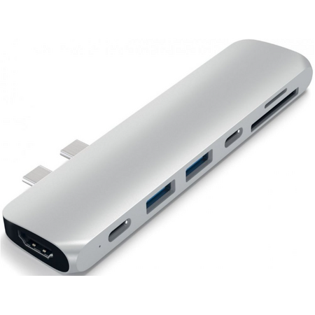 USB-хаб Satechi Aluminum Type-C Pro Hub Adapter Silver (ST-CMBPS)