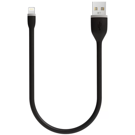 Кабель Satechi Lightning на USB Flexible, 0.15м, Черный.