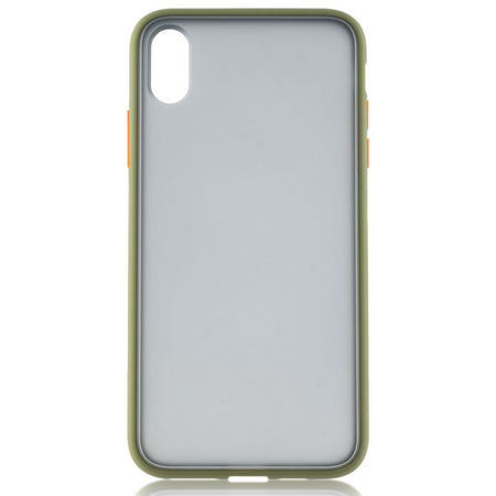 Чехол для iPhone XR Brosco STTPU Зелено-оранжевый