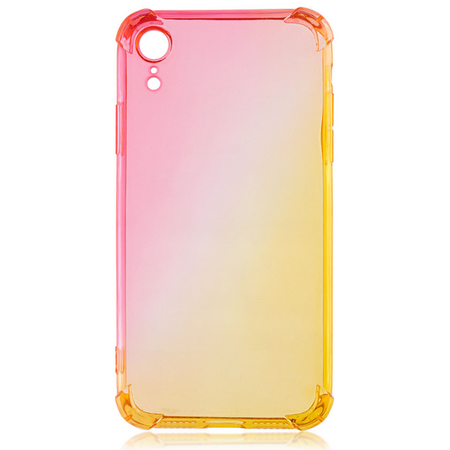 Чехол для iPhone XR Brosco HARDTPU Красно-золотой