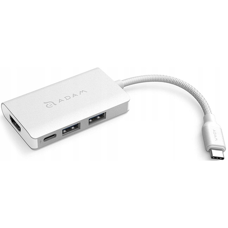 USB-хаб Adam Elements Casa A01m Silver, Цвет: Silver / Серебристый