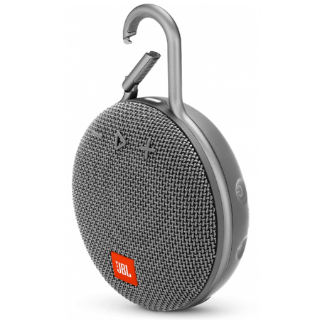 Портативная колонка JBL Clip 3 Grey (JBLCLIP3GRY), Цвет: Grey / Серый, изображение 2