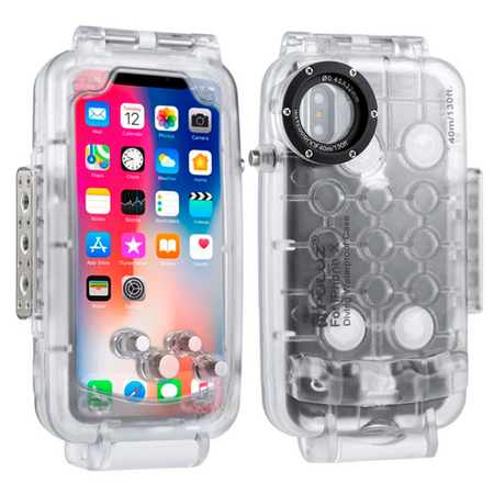 Чехол водонепроницаемый Puluz для iPhone X/XS Clear