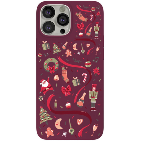 Чехол для iPhone 13 Pro VLP Art Collection Winter Marsala