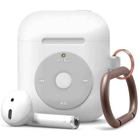 Чехол Elago для AirPods Gen 1 & 2 Unique AW6 Music player Hang case White